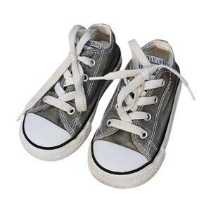 Converse Chuck Taylor All Star Infant Size 7 Grey Low Top Sneakers